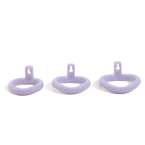 MD Bird Male Chastity Cage Penis Cage - White 3 Rings MD Bird Male Chastity Cage Penis Cage - White 3 Rings