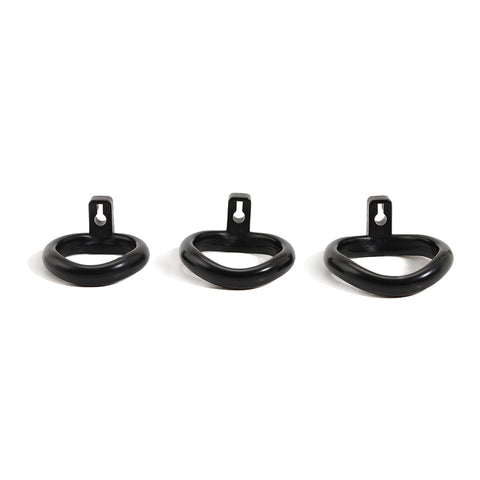 MD Bird Male Chastity Cage Penis Cage - Black 3 Rings MD Bird Male Chastity Cage Penis Cage - Black 3 Rings