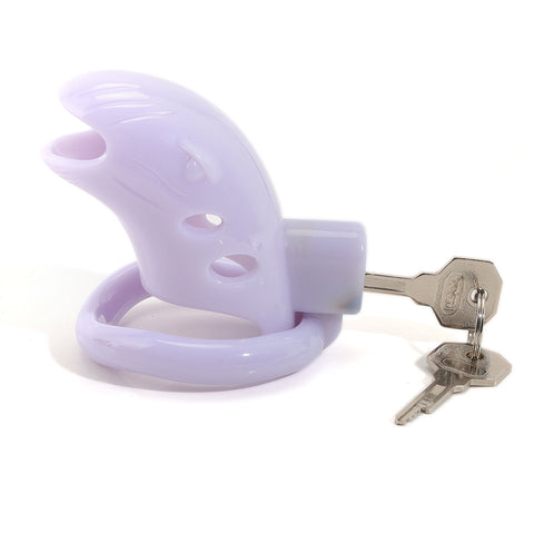 MD Bird Male Chastity Cage Penis Cage - White 3 Rings MD Bird Male Chastity Cage Penis Cage - White 3 Rings