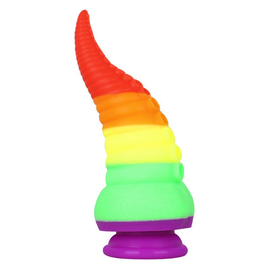 MD 8.86 inch Tentacles Octopus Silicone Fantasy Dildo / Anal Plug - Rainbow