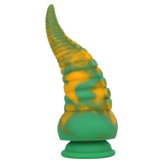 MD 8.86 inch Octopus Tentacles Silicone Fantasy Dildo / Anal Plug - Yellow Green