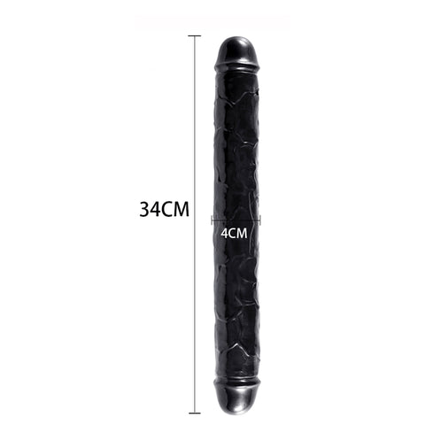 DY Crystal Double Penetration Dildo - Black 3 Size Optional DY Crystal Double Penetration Dildo - Black 3 Size Optional