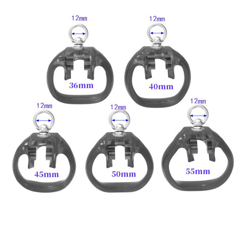 Imprison Bird A777 Male Chastity Device Penis Cage Kit- 4 Sizes with 4 Rings/Clear Imprison Bird A777 Male Chastity Device Penis Cage Kit- 4 Sizes with 4 Rings/Clear