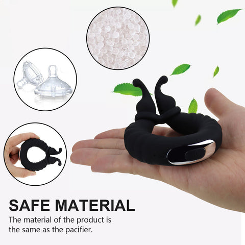 AH Snail Vibrating Penis Ring / Cock Ring - USB Rechargeable