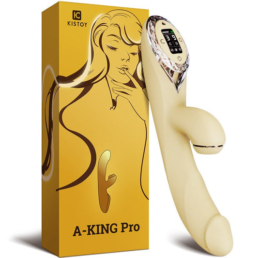 KISSTOY A-King Pro Auto-Heating & Suction Rabbit Vibrator Dildo