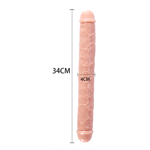 DY Crystal Double Penetration Dildo - Nude 3 Size Optional DY Crystal Double Penetration Dildo - Nude 3 Size Optional