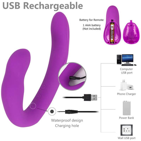 MD Tara Remote Control Strapless Strap-On - Vibrating Dildo for Couples Play MD Tara Remote Control Strapless Strap-On - Vibrating Dildo for Couples Play