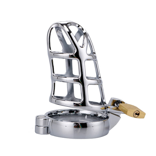 RY Alloy Metal Penis Cage Male Chastity Cage Kit 3 Rings Size