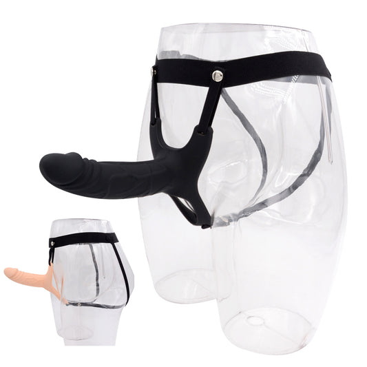 SexyPlay Hollow Dildo Strap On Penis Extender Elastic Harness