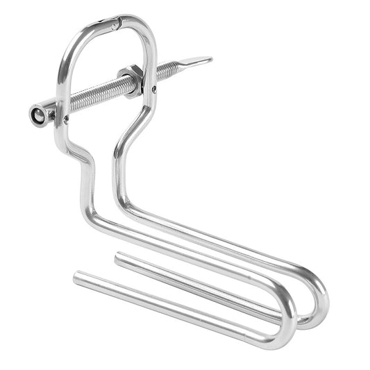 BDSM Premium Metal Speculum Anal Plug & Vaginal Dilator - Hollow Extender