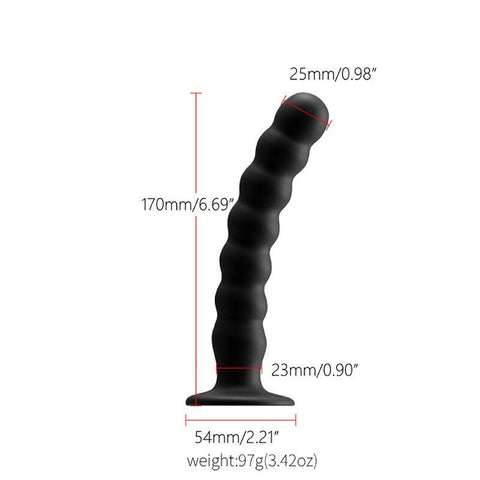 Silicone Beaded Anal Beads Butt Plug - Small Silicone Beaded Anal Beads Butt Plug - Small