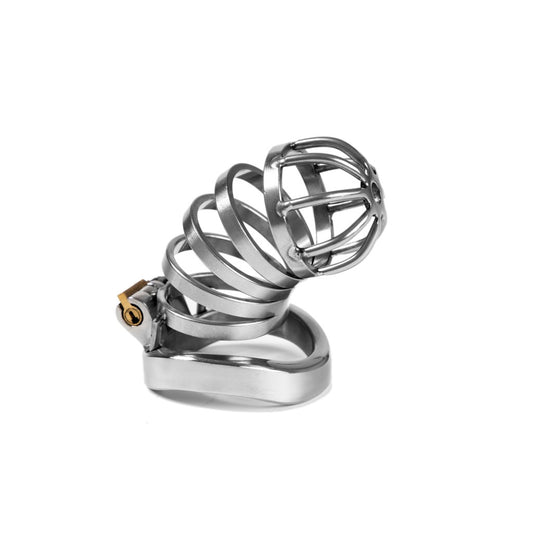 RY Stainless Steel Male Chastity Device - Penis Cage Cock Restraint with 3 Size Options (Style 032-5)
