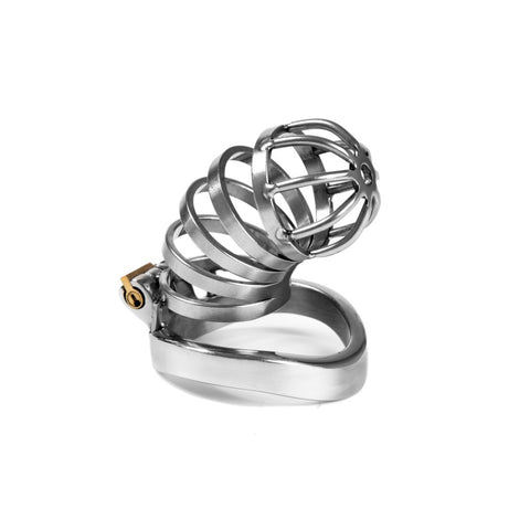 RY Stainless Steel Male Chastity Device - Penis Cage Cock Restraint with 3 Size Options (Style 032-5) RY Stainless Steel Male Chastity Device - Penis Cage Cock Restraint with 3 Size Options (Style 032-5)