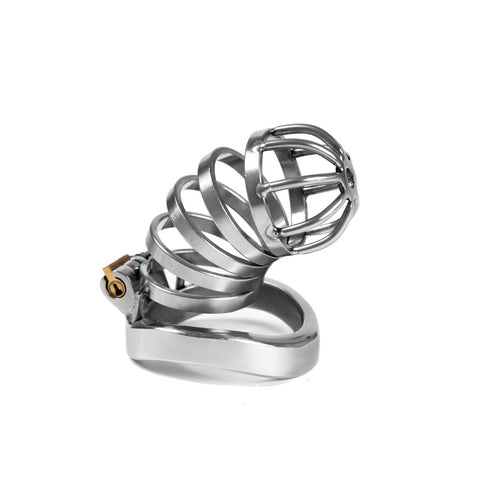 RY Stainless Steel Male Chastity Device - Penis Cage Cock Restraint with 3 Size Options (Style 032-5) RY Stainless Steel Male Chastity Device - Penis Cage Cock Restraint with 3 Size Options (Style 032-5)