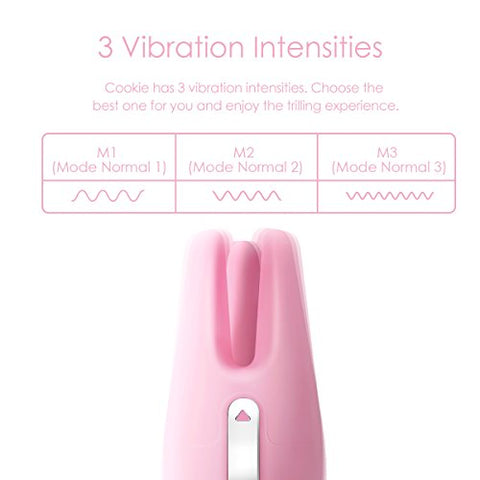 Svakom Cookie Sensual Triple Tip Vibrator - Pink Svakom Cookie Sensual Triple Tip Vibrator - Pink