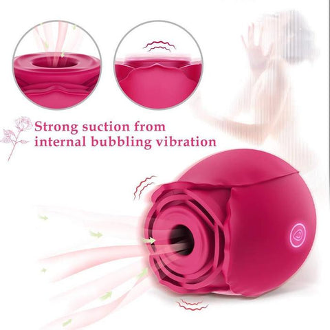 JRL - Rose Suction Vibrator