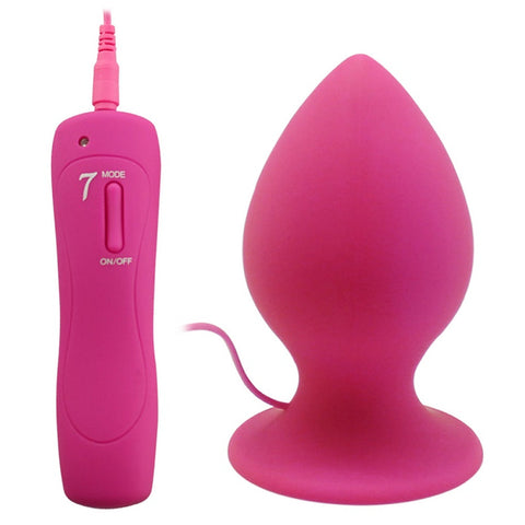 Aphrodisia - Mega Size Vibrating Anal Plug - Pink Aphrodisia - Mega Size Vibrating Anal Plug - Pink