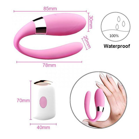 DIBE Tibe Wearable Remote Control Clitoris & GSpot Vibrator - Pink