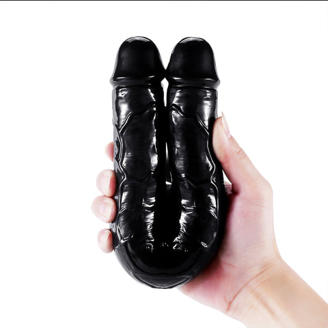 DY Crystal Double Penetration Dildo - Black 3 Size Optional DY Crystal Double Penetration Dildo - Black 3 Size Optional