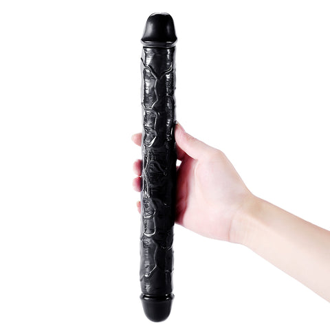 DY Crystal Double Penetration Dildo - Black 3 Size Optional DY Crystal Double Penetration Dildo - Black 3 Size Optional