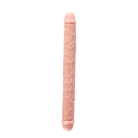 DY Crystal Double Penetration Dildo - Nude 3 Size Optional