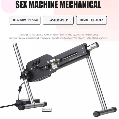 Giant Remote Control Sex Machine Kit with Realistic Dildo & 30cm Extension Pole