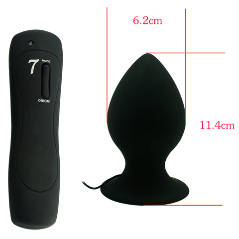 Aphrodisia - Extra Large Vibrating Anal Plug - Black Aphrodisia - Extra Large Vibrating Anal Plug - Black