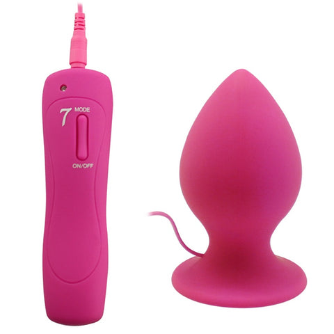 Aphrodisia - Extra Large Vibrating Anal Plug - Pink Aphrodisia - Extra Large Vibrating Anal Plug - Pink