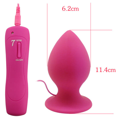 Aphrodisia - Extra Large Vibrating Anal Plug - Pink Aphrodisia - Extra Large Vibrating Anal Plug - Pink