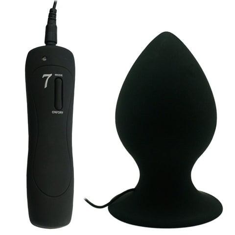 Aphrodisia - Mega Size Vibrating Anal Plug - Black Aphrodisia - Mega Size Vibrating Anal Plug - Black