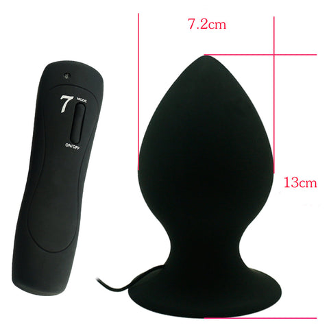 Aphrodisia - Mega Size Vibrating Anal Plug - Black Aphrodisia - Mega Size Vibrating Anal Plug - Black