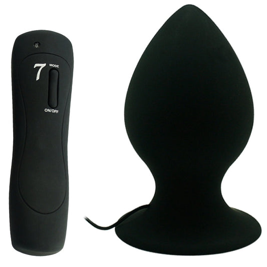 Aphrodisia - Mega Size Vibrating Anal Plug - Black