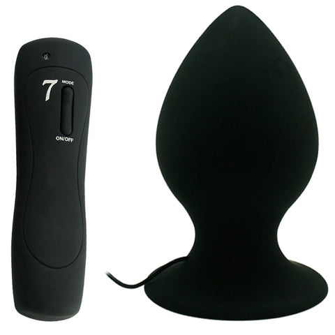 Aphrodisia - Mega Size Vibrating Anal Plug - Black Aphrodisia - Mega Size Vibrating Anal Plug - Black