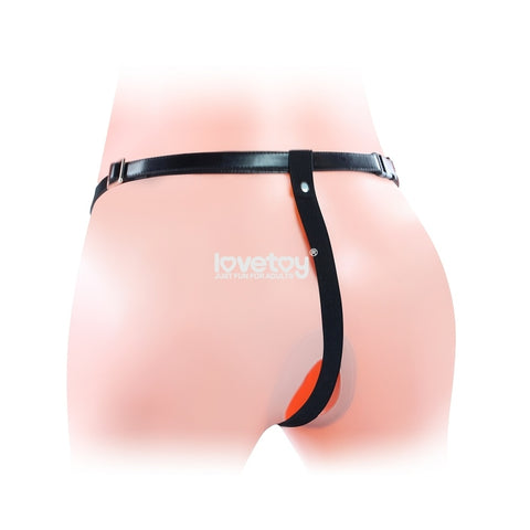 LOVETOY Unisex Vibrating Hollow Strap On Dildo LOVETOY Unisex Vibrating Hollow Strap On Dildo