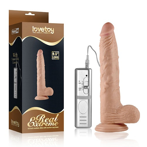 LOVETOY 9.5" Real Extreme Vibrating Dildo