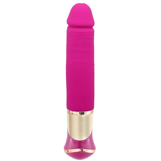 Aphrodisia Vibrator Ecstasy Deluxe Greedy Dildo Vibrator - Rose