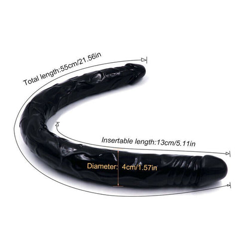 Magic Whip 21 inch Double Penetration Pildo - Black Magic Whip 21 inch Double Penetration Pildo - Black