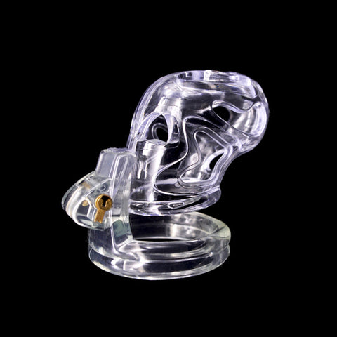 Imprison Bird Q226 Men's Chastity Penis Cage Kit - Clear with 4 Rings