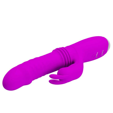 PRETTY LOVE Dorothy Thrusting Dildo Rabbit Vibrator - Purple PRETTY LOVE Dorothy Thrusting Dildo Rabbit Vibrator - Purple