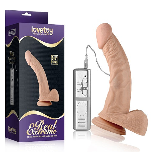LOVETOY 8.5" Real Extreme Vibrating Dildo