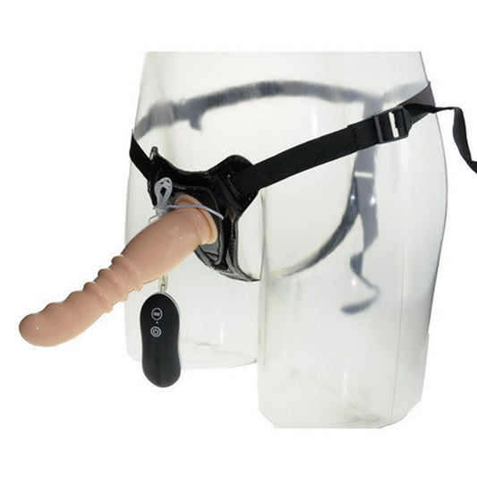 Aphrodisia - 8" Vibrating Strap On Dildo Harness Kit - Flesh