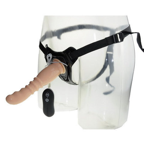 Aphrodisia - 8" Vibrating Strap On Dildo Harness Kit - Flesh Aphrodisia - 8" Vibrating Strap On Dildo Harness Kit - Flesh