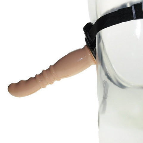 Aphrodisia - 8" Vibrating Strap On Dildo Harness Kit - Flesh Aphrodisia - 8" Vibrating Strap On Dildo Harness Kit - Flesh