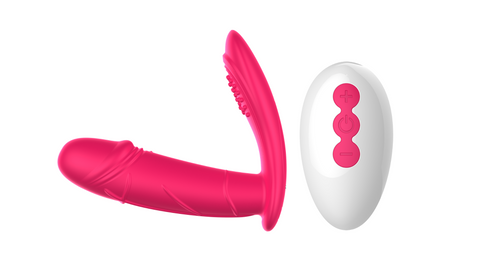 FOX DW Remote Control Wearable Vibrator - Magnetic Auto-Thrusting FOX DW Remote Control Wearable Vibrator - Magnetic Auto-Thrusting