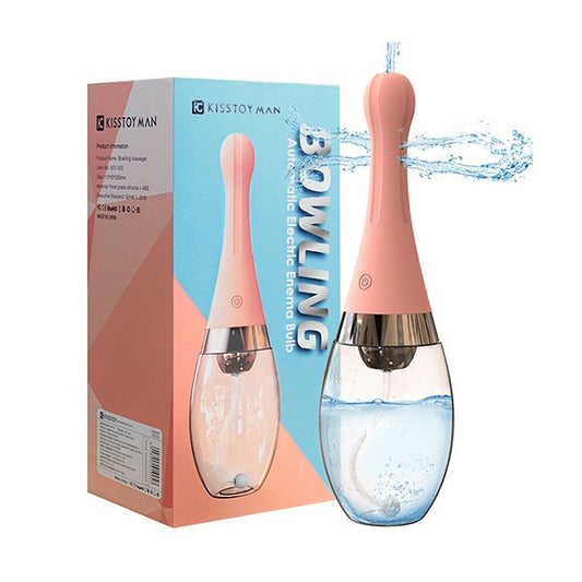 KISSTOY Bowling Automatic Anal Cleaner Electric Enema Bulb Douche / Unisex