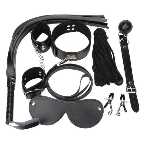 BDSM Restraint 7 in 1 Starter Kit Pack Bondage BDSM Restraint 7 in 1 Starter Kit Pack Bondage