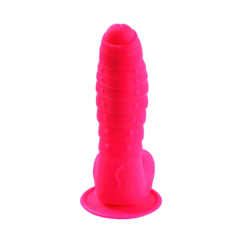 AIX Beetle Realistic Dildo - Bright Rose AIX Beetle Realistic Dildo - Bright Rose