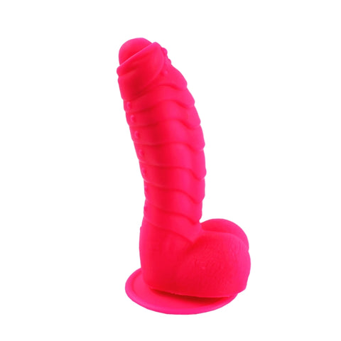 AIX Beetle Realistic Dildo - Bright Rose AIX Beetle Realistic Dildo - Bright Rose