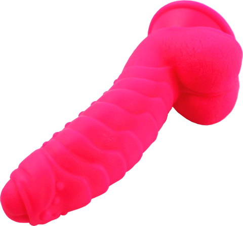 AIX Beetle Realistic Dildo - Bright Rose AIX Beetle Realistic Dildo - Bright Rose