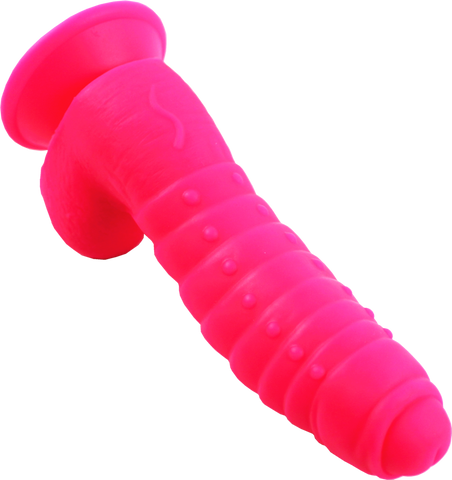 AIX Beetle Realistic Dildo - Bright Rose AIX Beetle Realistic Dildo - Bright Rose